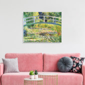 Monet Japanse Brug met Waterlelies Canvas Afdruk (Insitu (Woonkamer))