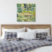 Monet Japanse Brug met Waterlelies Canvas Afdruk (Insitu (Slaapkamer))