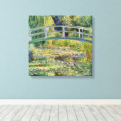 Monet Japanse Brug met Waterlelies Canvas Afdruk (Insitu (Houten vloer))