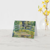 Monet Japanse brug met waterlelies Kaart (Gele Bloem)