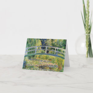 Monet Japanse brug met waterlelies Kaart
