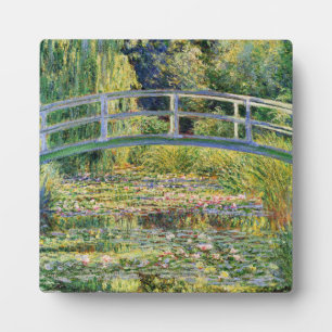 Monet Japanse Brug met Waterlelies Plaquette Fotoplaat