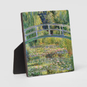 Monet Japanse Brug met Waterlelies Plaquette Fotoplaat (Voorkant)