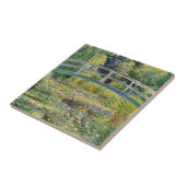 Monet Japanse brug met waterlilies Tile Tegeltje (Zijkant)