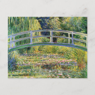 Monet Japanse brug met waterlilies-uitnodiging Kaart