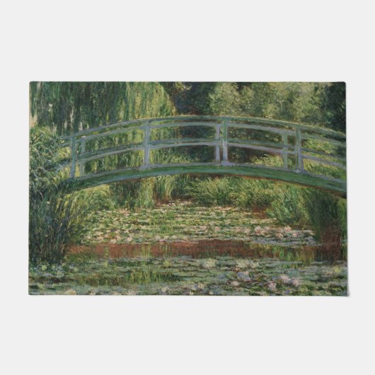 Monet Japanse voetbalbrug en de Water Lily Pool Deurmat (Voorkant)