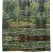 Monet Japanse voetbalbrug en de Water Lily Pool Douchegordijn (Voorkant)
