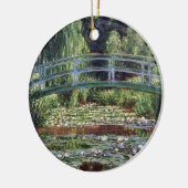 Monet Japanse voetbalbrug en de Water Lily Pool Keramisch Ornament (Links)