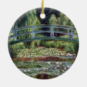 Monet Japanse voetbalbrug en de Water Lily Pool Keramisch Ornament (Achterkant)