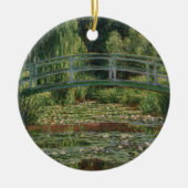 Monet Japanse voetbalbrug en de Water Lily Pool Keramisch Ornament (Voorkant)