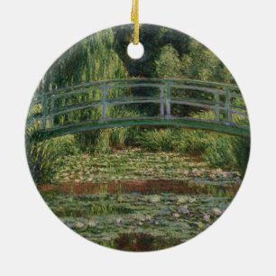 Monet Japanse voetbalbrug en de Water Lily Pool Keramisch Ornament