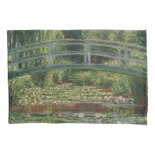 Monet Japanse voetbalbrug en de Water Lily Pool Kussensloop (Voorkant)