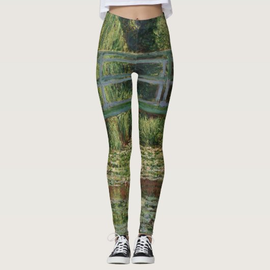 Monet Japanse voetbalbrug en de Water Lily Pool Leggings (Voorkant)