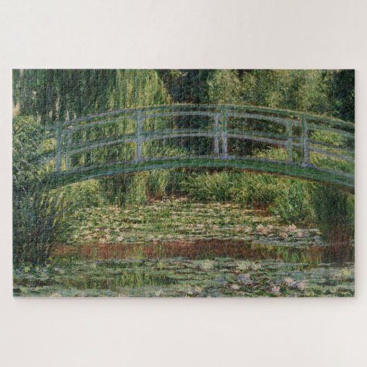 Monet Japanse voetbalbrug en de Water Lily Pool Legpuzzel (Horizontaal)
