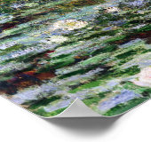 Monet Japanse voetbalbrug en de Water Lily Pool Poster (Hoek)