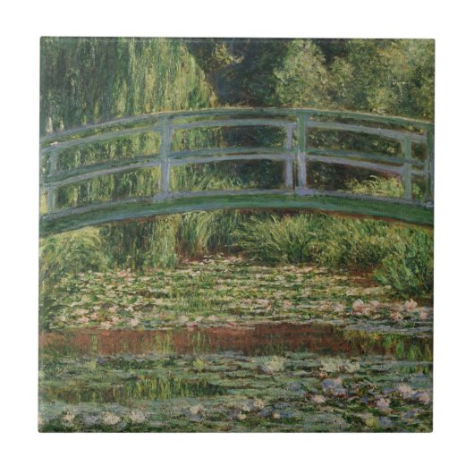 Monet Japanse voetbalbrug en de Water Lily Pool Tegeltje (Voorkant)