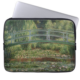 Monet Japanse voetbrug en het waterlelismeer Laptop Sleeve