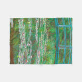 Monet Japanse voetgangersbrug Fleece Deken (Voorkant (Horizontaal))