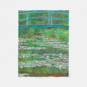 Monet Japanse voetgangersbrug Fleece Deken