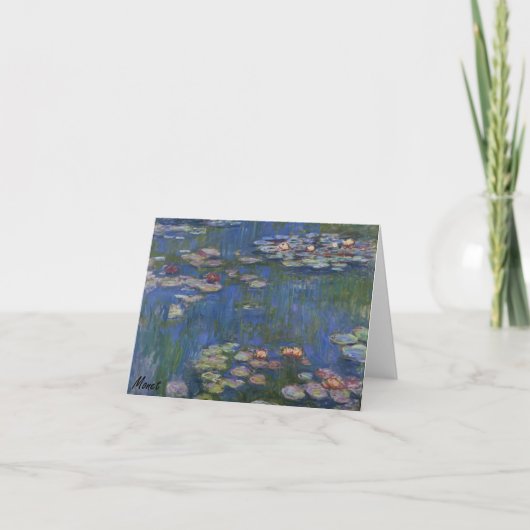 MONET Kaart van de de tonenNota van Waterlelies (Voorkant)