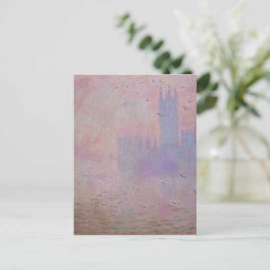 Monet - Kamers van het Parlement, Seagulls Briefkaart (Staand voorkant)