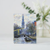 Monet - Kanaal in Amsterdam,  Briefkaart (Staand voorkant)