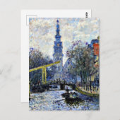 Monet - Kanaal in Amsterdam,  Briefkaart (Voorkant / Achterkant)