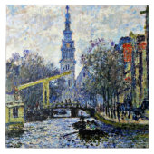 Monet: Kanaal in Amsterdam Tegeltje (Voorkant)