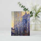 Monet - Kathedraal van Rouen, Morgen Effect Briefkaart (Staand voorkant)