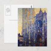Monet - Kathedraal van Rouen, Morgen Effect Briefkaart (Voorkant / Achterkant)