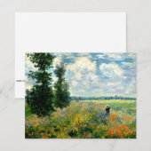 Monet - Klaprozenveld, Argenteuil (Voorkant / Achterkant)