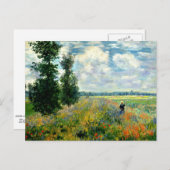 Monet - Klaprozenveld, Argenteuil Briefkaart (Voorkant / Achterkant)