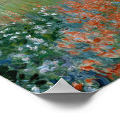 Monet - Klaprozenveld in een holte bij Giverny Poster (Hoek)