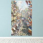 Monet Kunst, De Rue Montorgueil in Parijs Canvas Afdruk (Insitu (Houten vloer))