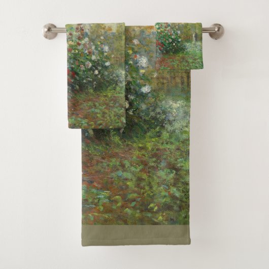 Monet Kunstenaars Tuin in Argenteuil Schilderij Bad Handdoek (Insitu)