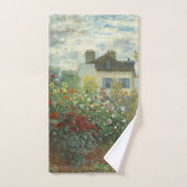 Monet Kunstenaars Tuin in Argenteuil Schilderij Bad Handdoek (Handdoek)