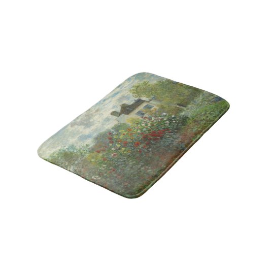 Monet Kunstenaars Tuin in Argenteuil Schilderij Badmat (Gekanteld)
