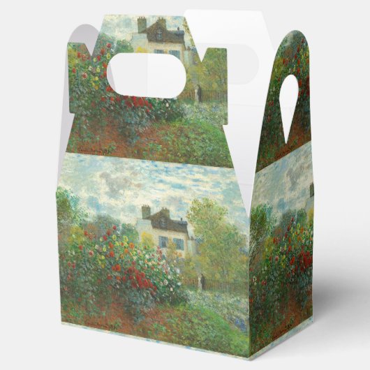 Monet Kunstenaars Tuin in Argenteuil Schilderij Bedankdoosjes (Geopend)