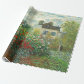 Monet Kunstenaars Tuin in Argenteuil Schilderij Cadeaupapier (Uitgerold)