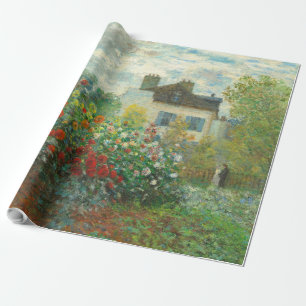 Monet Kunstenaars Tuin in Argenteuil Schilderij Cadeaupapier