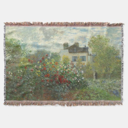 Monet Kunstenaars Tuin in Argenteuil Schilderij Deken (Voorkant)