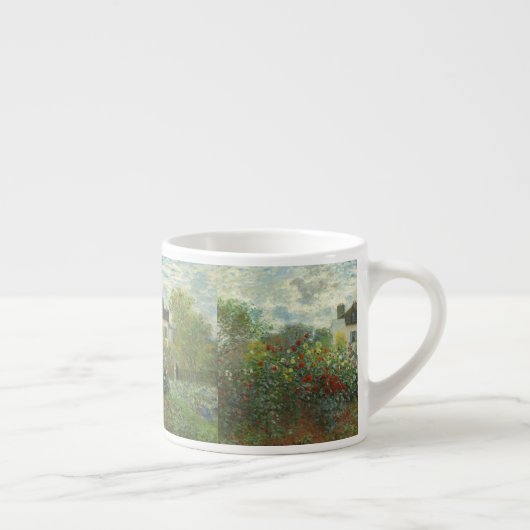 Monet Kunstenaars Tuin in Argenteuil Schilderij Espresso Kop (Rechts)