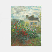 Monet Kunstenaars Tuin in Argenteuil Schilderij Fleece Deken (Voorkant)