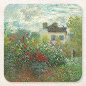 Monet Kunstenaars Tuin in Argenteuil Schilderij Kartonnen Onderzetters (Voorkant)
