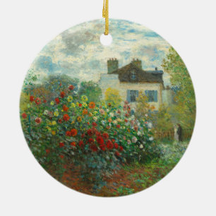 Monet Kunstenaars Tuin in Argenteuil Schilderij Keramisch Ornament