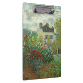 Monet Kunstenaars Tuin in Argenteuil Schilderij Klembord (Rechts)