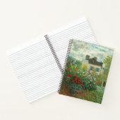 Monet Kunstenaars Tuin in Argenteuil Schilderij Notitieboek (Binnen)