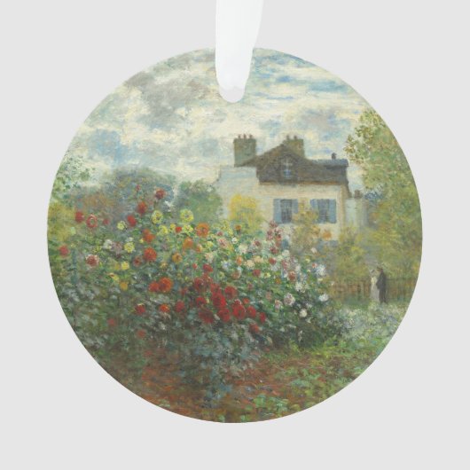 Monet Kunstenaars Tuin in Argenteuil Schilderij Ornament (voorkant)