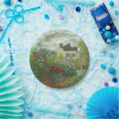 Monet Kunstenaars Tuin in Argenteuil Schilderij Papieren Bordje (Feest)