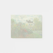 Monet Kunstenaars Tuin in Argenteuil Schilderij Post-it® Notes (Voorkant)